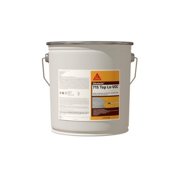 Sika Sikalastic 715 Top Lo-VOC Wear and Top Coat Charcoal 4.75 Gallon 490171 - main
